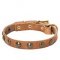 Studded Leather Dog Collar for German Shepherd Puppies