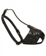 Adjustable Leather German Shepherd Muzzle