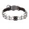 Quality Black Stainless Steel German Shepherd Pinch Prong Collar with Click Lock Buckle