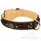 Soft Nappa Padded Leather German Shepherd Collar with Braids