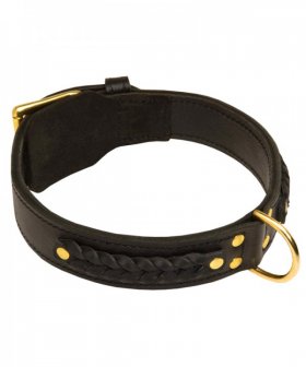 Braided 2 Ply Leather German Shepherd Collar