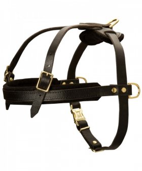 Leather German Shepherd Harness for Pulling, Tracking and Walking