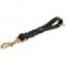 Short Pull Tab Leather German Shepherd Leash