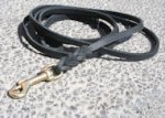 Long Braided Leather German Shepherd Leash for Dog Slows