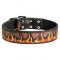 Top Quality Painted Leather German Shepherd Collar