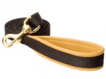 Nylon German Shepherd Leash with Leather Padded Handle