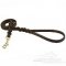 Universal Leather German Shepherd Leash with Braided Decoration
