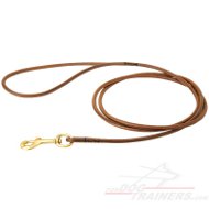 Show Leather Dog Leash for German Shepherd