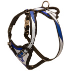 Painted German Shepherd Harness for Tracking and Walking