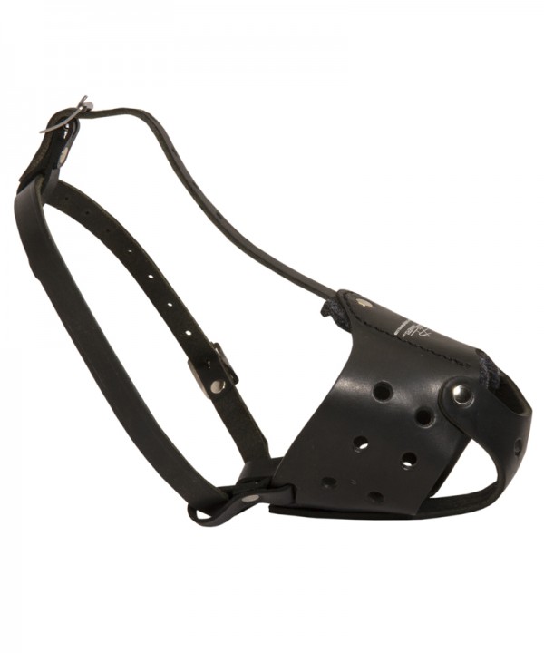 Adjustable Leather German Shepherd Muzzle