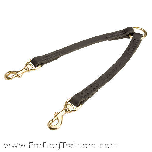 Reliable Leather German Shepherd Coupler for Walking