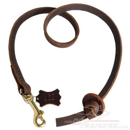 Pocket Training Leather German Shepherd Leash