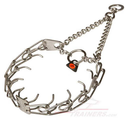 Rust Proof Stainless Steel German Shepherd Pinch Prong Collar