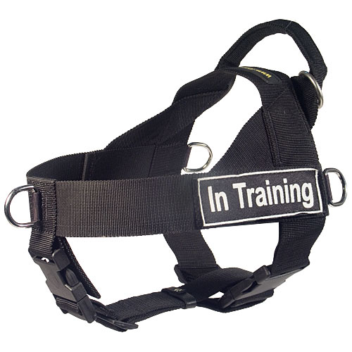 Pulling Nylon German Shepherd Harness with ID Patches for Working Dogs
