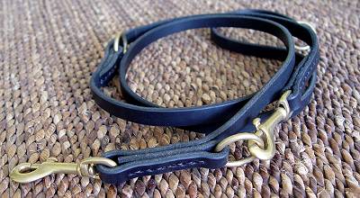 Multimode Leather Dog Leash for German Shepherd Breed