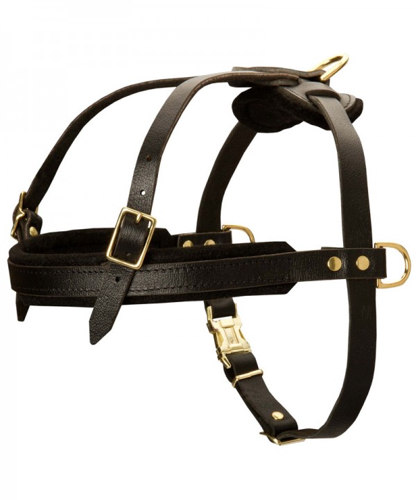 Leather German Shepherd Harness for Pulling, Tracking and Walking
