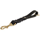 Short Pull Tab Leather German Shepherd Leash